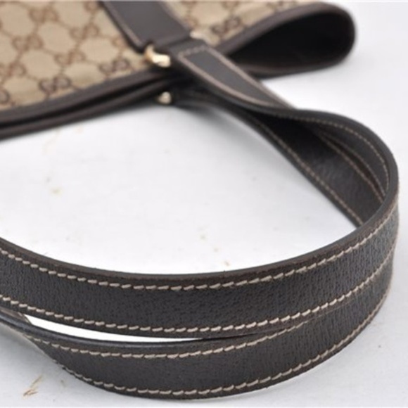 Gucci Pre-Owned Monogram Charmy Brown Leather Tote